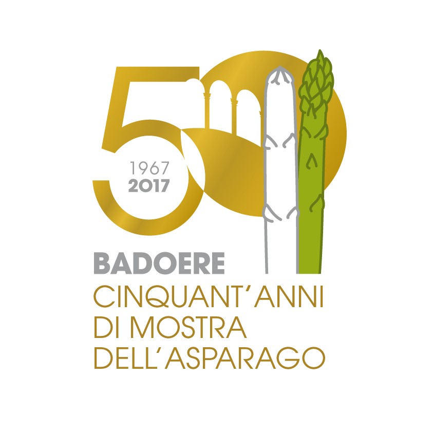 depliant 50esimo anniversario dell'asparago verde e bianco igp di badoere